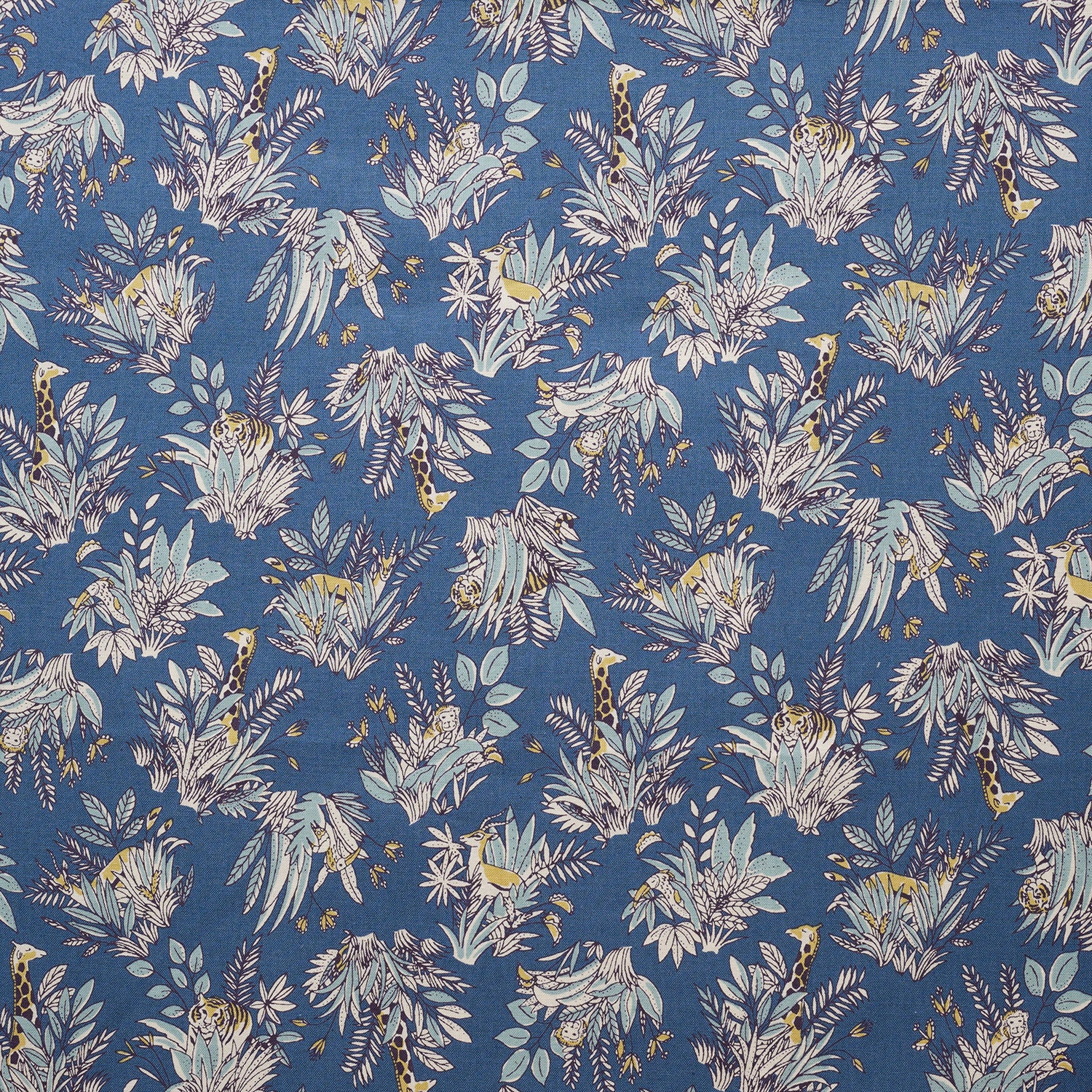 Savannah Animals Cotton Sheeting - Navy YGA-91110-3 - Image 2