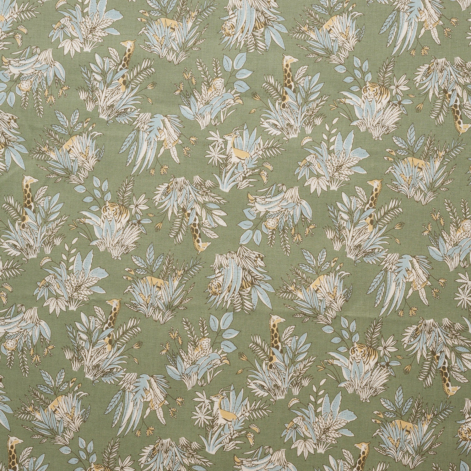 Savannah Animals Cotton Sheeting - Khaki YGA-91110-3 - Image 2