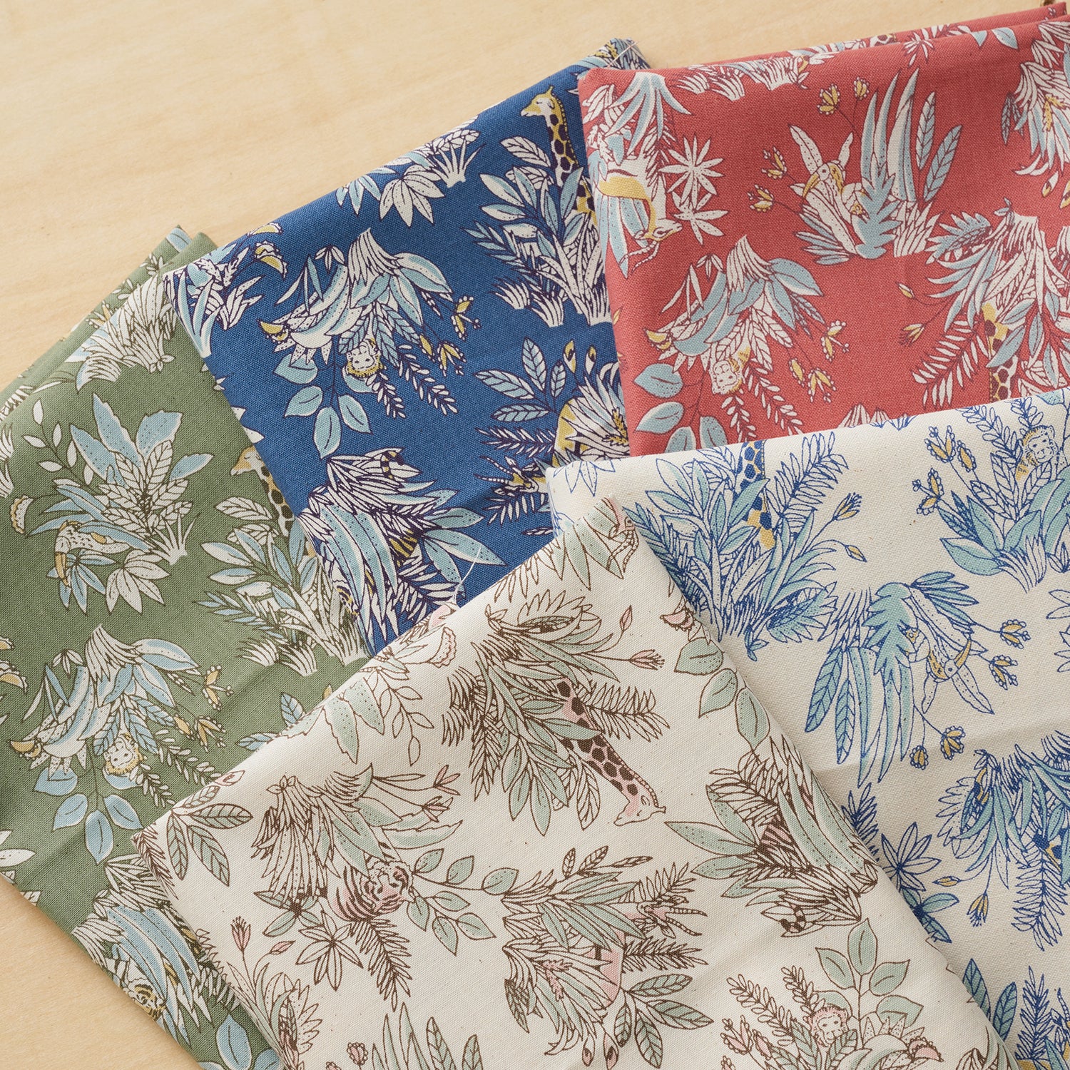 Savannah Animals Cotton Sheeting - Khaki YGA-91110-3 - Image 3