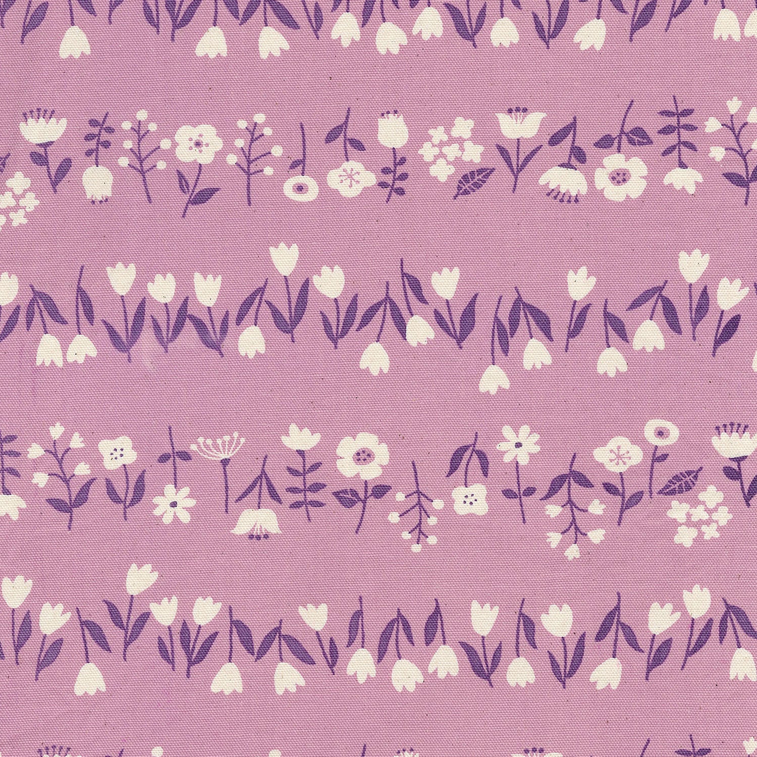 Simply Palette Flowers Cotton Oxford - Light Purple YPA-69020-1