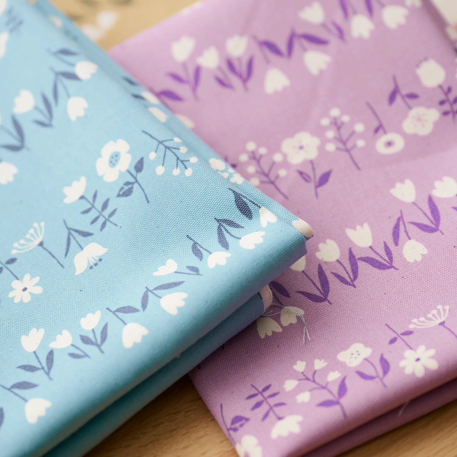 Simply Palette Flowers Cotton Oxford - Sax Blue YPA-69020-1 - Image 4