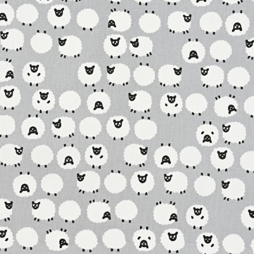 Simply Palette Sheep Prints Cotton Oxford - Light Grey YPA-69010-2