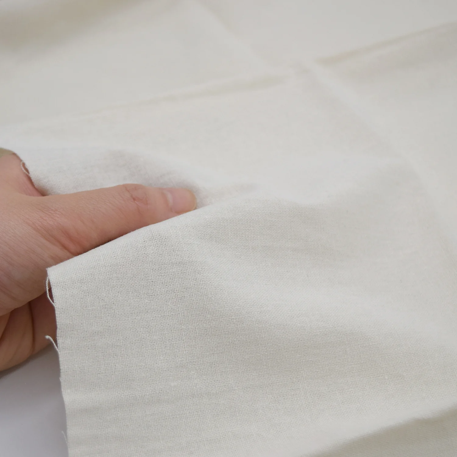Soft Cotton Linen Canvas - Off White - Image 4