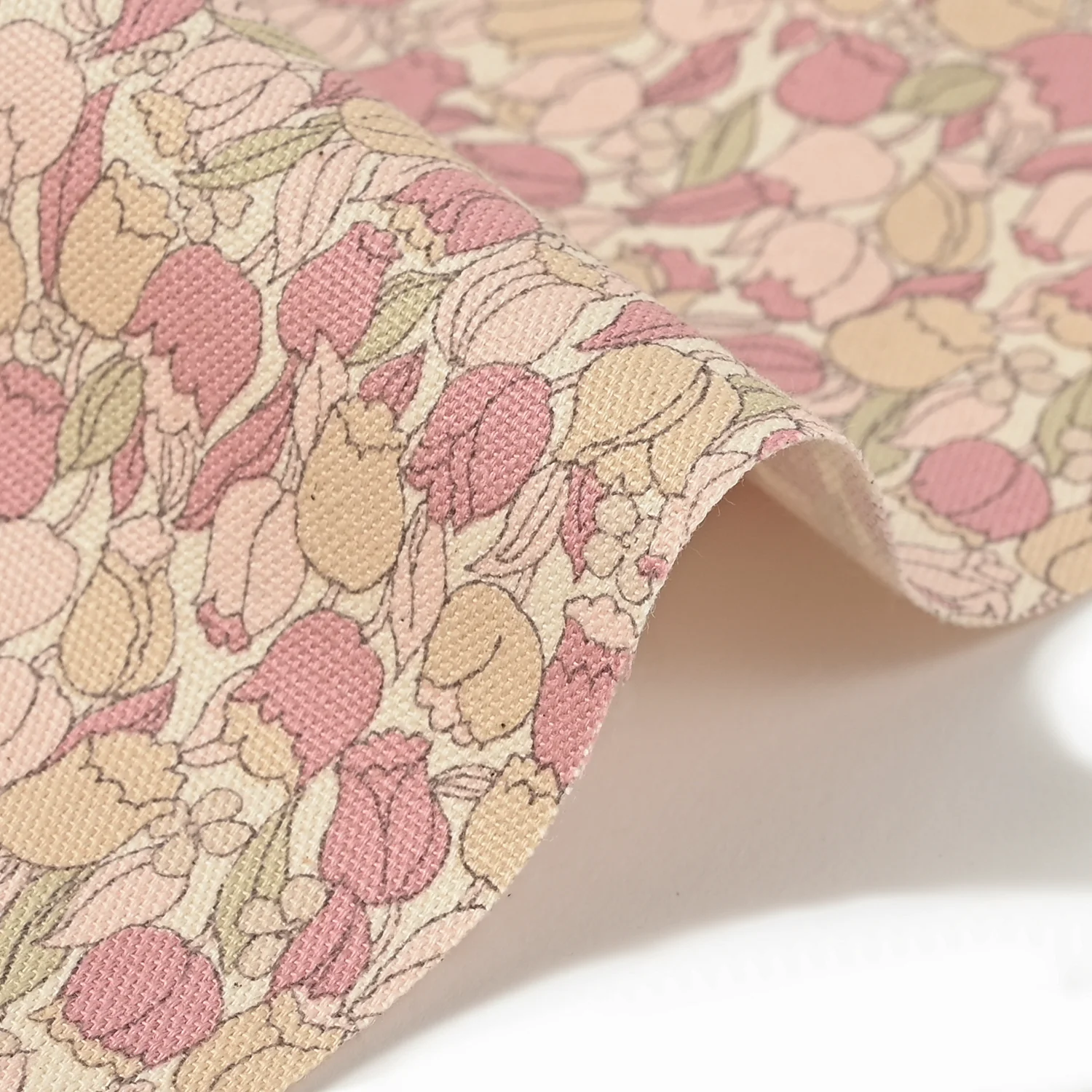 Sweet Flowers Tulip Cotton Oxford - Blue YKA-29020-2 - Image 3