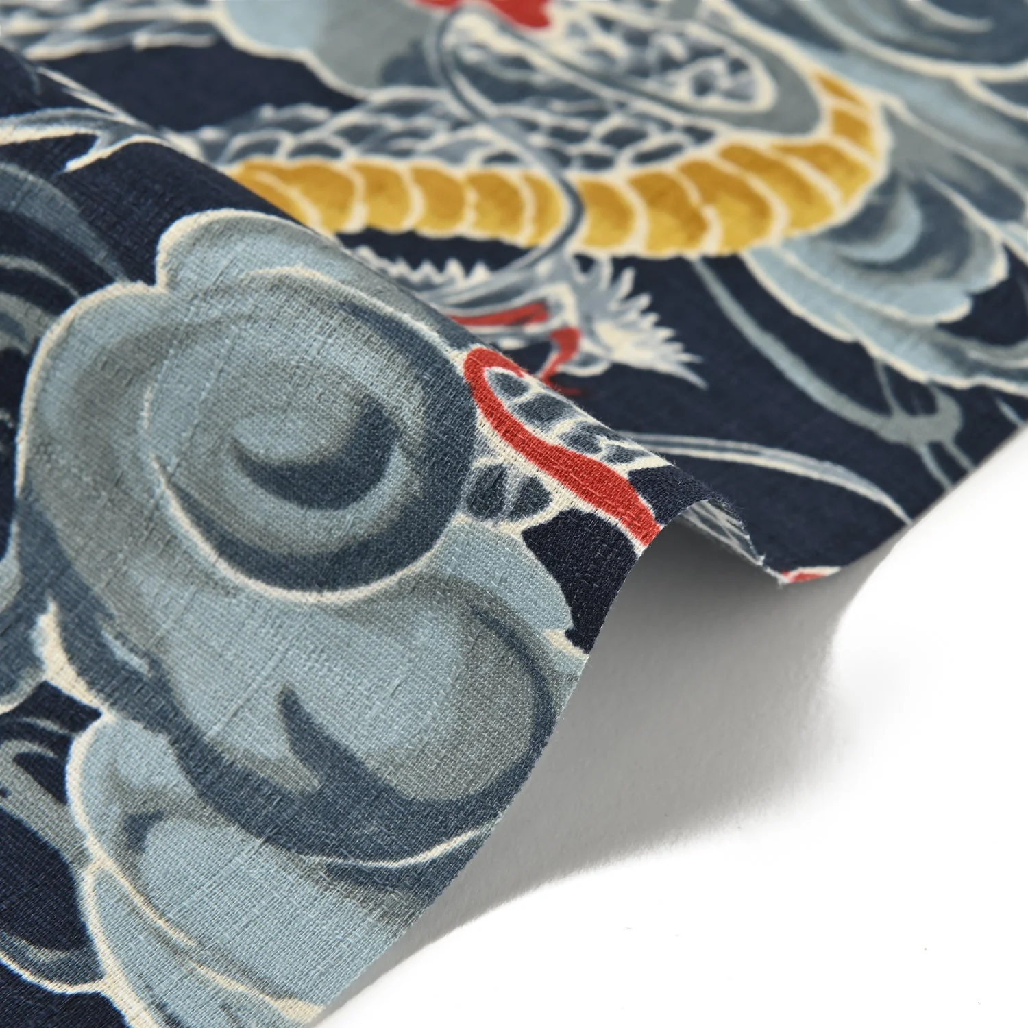 Todoroki Dragon Cotton Dobby - Grey YGA-49110-3 - Image 3